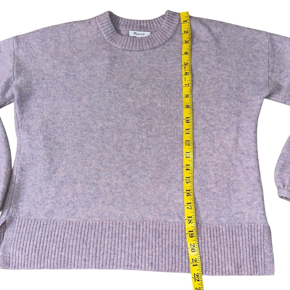 Madewell Women's Light Purple Crew Neck Sweater - Picture 6 of 7